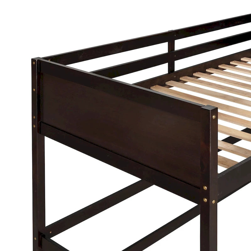 Twin Solid Wood Twin Size Loft Bed with Ladder