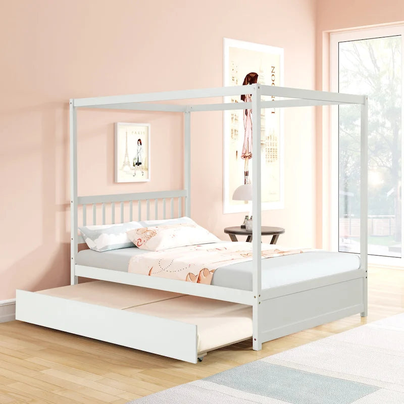 Full bed with twin trundle